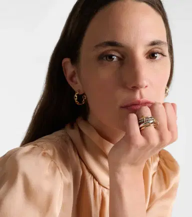 Spinelli Kilcollin Janssen SG 18kt gold and sterling silver ring with diamonds | Thumbnail 3 Spinelli Kilcollin Janssen SG 18kt gold and sterling silver ring with diamonds | Thumbnail 3