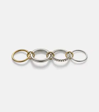 Spinelli Kilcollin Janssen SG 18kt gold and sterling silver ring with diamonds | Thumbnail 4 Spinelli Kilcollin Janssen SG 18kt gold and sterling silver ring with diamonds | Thumbnail 4