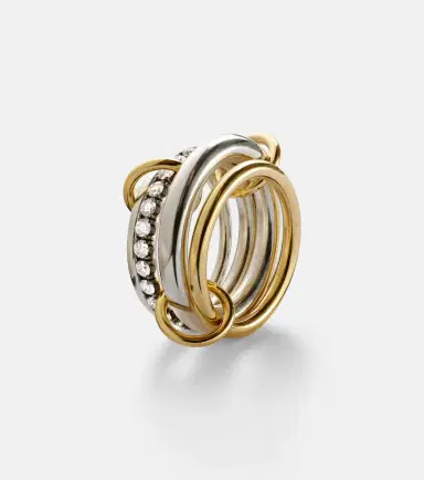 Spinelli Kilcollin Janssen SG 18kt gold and sterling silver ring with diamonds | Thumbnail 5 Spinelli Kilcollin Janssen SG 18kt gold and sterling silver ring with diamonds | Thumbnail 5