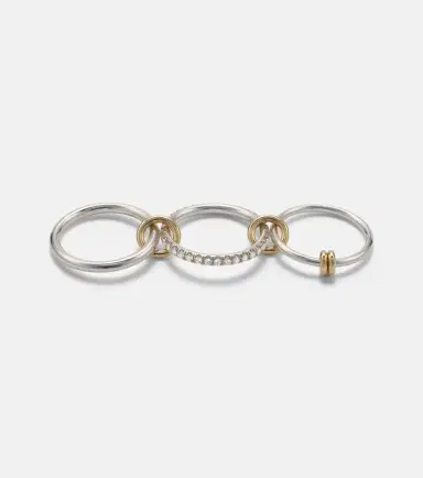 Spinelli Kilcollin Raneth 925 sterling silver and 18kt gold ring with diamonds | Thumbnail 5 Spinelli Kilcollin Raneth 925 sterling silver and 18kt gold ring with diamonds | Thumbnail 5
