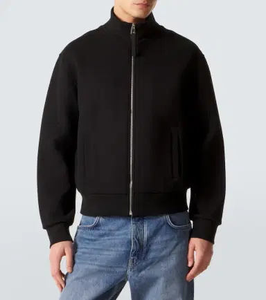 Givenchy Herringbone cotton-blend zip-up sweater | Thumbnail 4 Givenchy Herringbone cotton-blend zip-up sweater | Thumbnail 4
