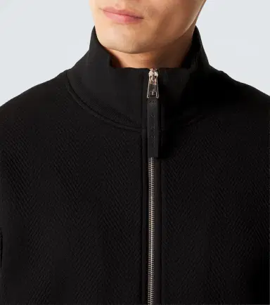 Givenchy Herringbone cotton-blend zip-up sweater | Thumbnail 5 Givenchy Herringbone cotton-blend zip-up sweater | Thumbnail 5