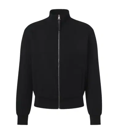 Givenchy Herringbone cotton-blend zip-up sweater | Thumbnail 1 Givenchy Herringbone cotton-blend zip-up sweater | Thumbnail 1