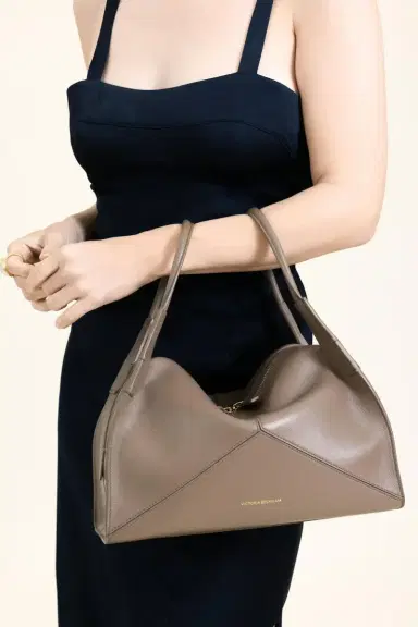 Victoria Beckham Victoria Plie Bag - Dove Grey | Thumbnail 3 Victoria Beckham Victoria Plie Bag - Dove Grey | Thumbnail 3