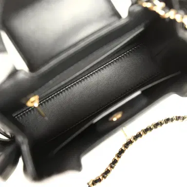 Chanel Chanel Small Fringe Kelly Black Lambskin Gold Hardware | Thumbnail 8 Chanel Chanel Small Fringe Kelly Black Lambskin Gold Hardware | Thumbnail 8