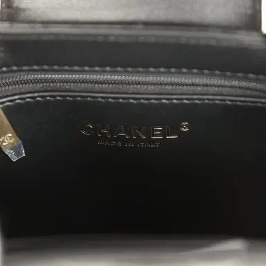 Chanel Chanel Small Fringe Kelly Black Lambskin Gold Hardware | Thumbnail 9 Chanel Chanel Small Fringe Kelly Black Lambskin Gold Hardware | Thumbnail 9