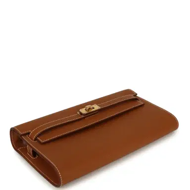 HERMÈS Hermes Kelly Wallet To Go Gold Epsom Gold Hardware | Thumbnail 3 HERMÈS Hermes Kelly Wallet To Go Gold Epsom Gold Hardware | Thumbnail 3