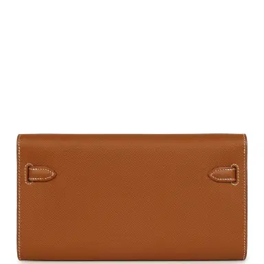 HERMÈS Hermes Kelly Wallet To Go Gold Epsom Gold Hardware | Thumbnail 4 HERMÈS Hermes Kelly Wallet To Go Gold Epsom Gold Hardware | Thumbnail 4