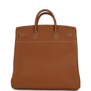 HERMÈS Pre-owned Hermes Birkin HAC 40 Gold Togo Palladium Hardware | Thumbnail 4 HERMÈS Pre-owned Hermes Birkin HAC 40 Gold Togo Palladium Hardware | Thumbnail 4
