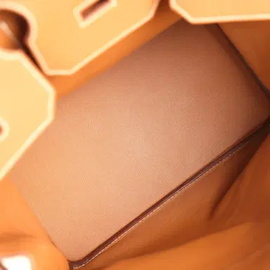 HERMÈS Pre-owned Hermes Birkin HAC 40 Gold Togo Palladium Hardware | Thumbnail 8 HERMÈS Pre-owned Hermes Birkin HAC 40 Gold Togo Palladium Hardware | Thumbnail 8