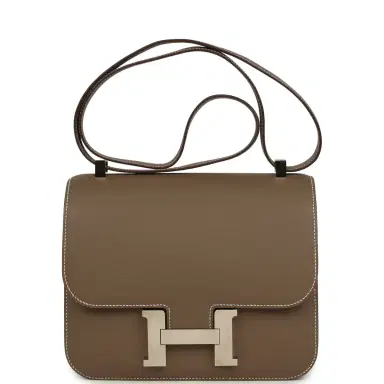 HERMÈS Pre-owned Hermes Constance 24 Etoupe Epsom Palladium Hardware | Thumbnail 1 HERMÈS Pre-owned Hermes Constance 24 Etoupe Epsom Palladium Hardware | Thumbnail 1