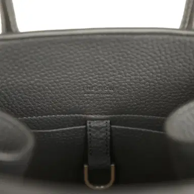 The Row The Row Soft Margaux 10 Bag Night Navy Calfskin Silver Hardware | Thumbnail 12 The Row The Row Soft Margaux 10 Bag Night Navy Calfskin Silver Hardware | Thumbnail 12