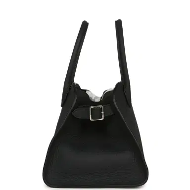 The Row The Row Soft Margaux 10 Bag Night Navy Calfskin Silver Hardware | Thumbnail 3 The Row The Row Soft Margaux 10 Bag Night Navy Calfskin Silver Hardware | Thumbnail 3