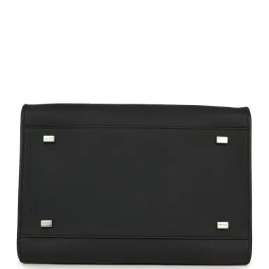 The Row The Row Soft Margaux 10 Bag Night Navy Calfskin Silver Hardware | Thumbnail 6 The Row The Row Soft Margaux 10 Bag Night Navy Calfskin Silver Hardware | Thumbnail 6