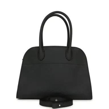 The Row The Row Soft Margaux 10 Bag Night Navy Calfskin Silver Hardware | Thumbnail 1 The Row The Row Soft Margaux 10 Bag Night Navy Calfskin Silver Hardware | Thumbnail 1
