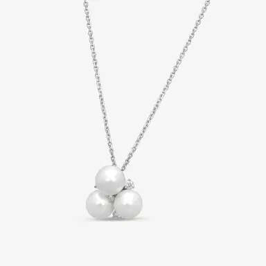 ASSAEL Assael 18K White Gold Diamond & Akoya Cultured Pearl Pendant Necklace by The Solist | Thumbnail 2 ASSAEL Assael 18K White Gold Diamond & Akoya Cultured Pearl Pendant Necklace by The Solist | Thumbnail 2