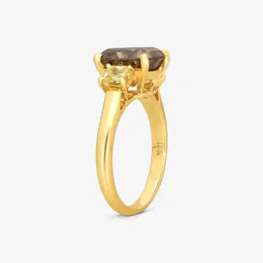 ASSAEL Assael 18K Yellow Gold Brown & Yellow Diamond Statement Ring Sz. 6 by The Solist | Thumbnail 2 ASSAEL Assael 18K Yellow Gold Brown & Yellow Diamond Statement Ring Sz. 6 by The Solist | Thumbnail 2