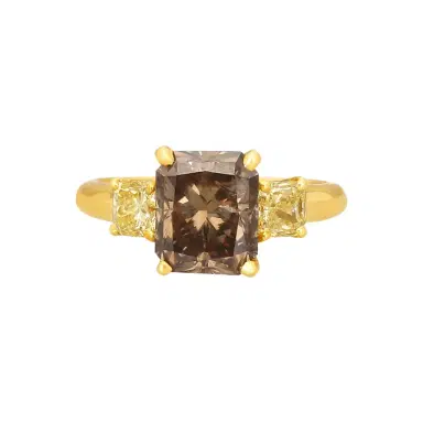 ASSAEL Assael 18K Yellow Gold Brown & Yellow Diamond Statement Ring Sz. 6 by The Solist | Thumbnail 1 ASSAEL Assael 18K Yellow Gold Brown & Yellow Diamond Statement Ring Sz. 6 by The Solist | Thumbnail 1