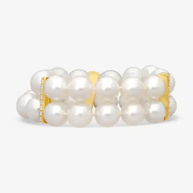 ASSAEL Assael 18K Yellow Gold Diamond & South Sea Cultured Pearl Bracelet by The Solist | Thumbnail 3 ASSAEL Assael 18K Yellow Gold Diamond & South Sea Cultured Pearl Bracelet by The Solist | Thumbnail 3
