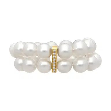 ASSAEL Assael 18K Yellow Gold Diamond & South Sea Cultured Pearl Bracelet by The Solist | Thumbnail 1 ASSAEL Assael 18K Yellow Gold Diamond & South Sea Cultured Pearl Bracelet by The Solist | Thumbnail 1