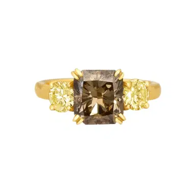 ASSAEL Assael 18K Yellow Gold Fancy Brown & Yellow Diamond Statement Ring Sz. 6 by The Solist | Thumbnail 1 ASSAEL Assael 18K Yellow Gold Fancy Brown & Yellow Diamond Statement Ring Sz. 6 by The Solist | Thumbnail 1