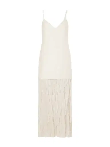 RÓHE Linen-blend And Chiffon Midi Dress | Thumbnail 1 RÓHE Linen-blend And Chiffon Midi Dress | Thumbnail 1