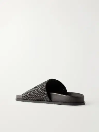 A Emery Luca Woven Leather Slides | Thumbnail 3 A Emery Luca Woven Leather Slides | Thumbnail 3
