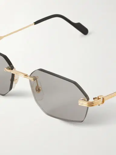Cartier Eyewear Première De Cartier Round-frame Metal And Acetate Sunglasses | Thumbnail 4 Cartier Eyewear Première De Cartier Round-frame Metal And Acetate Sunglasses | Thumbnail 4