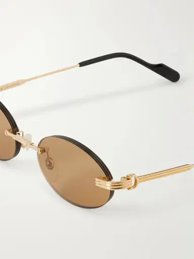 Cartier Eyewear Rounded-frame Metal Sunglasses | Thumbnail 4 Cartier Eyewear Rounded-frame Metal Sunglasses | Thumbnail 4
