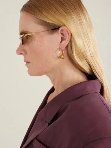 Cartier Eyewear Rounded-frame Metal Sunglasses | Thumbnail 5 Cartier Eyewear Rounded-frame Metal Sunglasses | Thumbnail 5