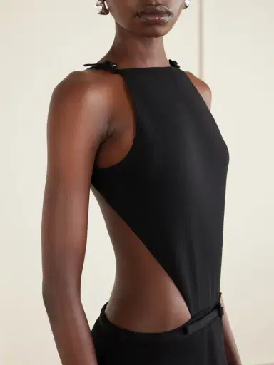 Courrèges Open Back Jersey Mini Dress | Thumbnail 4 Courrèges Open Back Jersey Mini Dress | Thumbnail 4