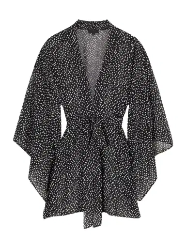 Nili Lotan Kima Printed Silk-chiffon Kimono Coverup | Thumbnail 1 Nili Lotan Kima Printed Silk-chiffon Kimono Coverup | Thumbnail 1