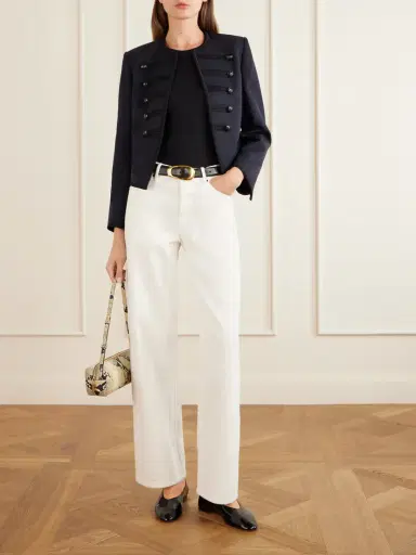 Nili Lotan Blondie Wool-gabardine Jacket | Thumbnail 2 Nili Lotan Blondie Wool-gabardine Jacket | Thumbnail 2