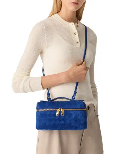 Bottega Veneta Suede Bang Bang Vanity Case | Thumbnail 5 Bottega Veneta Suede Bang Bang Vanity Case | Thumbnail 5