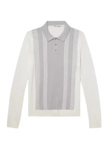 Onia Striped Cotton Polo Shirt | Thumbnail 1 Onia Striped Cotton Polo Shirt | Thumbnail 1