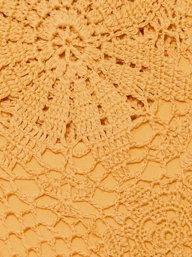 Simkhai Women's Fynch Crochet Minidress - Mango - Size XS | Thumbnail 7 Simkhai Women's Fynch Crochet Minidress - Mango - Size XS | Thumbnail 7