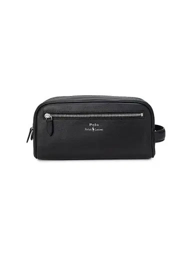 Polo Ralph Lauren Medium Leather Pouch | Thumbnail 1 Polo Ralph Lauren Medium Leather Pouch | Thumbnail 1