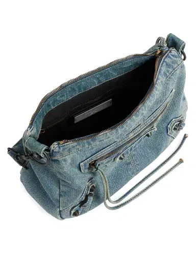 Balenciaga Men's Le City Moto Bag - Blue | Thumbnail 6 Balenciaga Men's Le City Moto Bag - Blue | Thumbnail 6