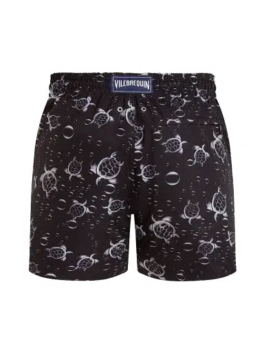 Vilebrequin Men's Micro-Perforated Bubble Turtle Print Swim Shorts - Black | Thumbnail 2 Vilebrequin Men's Micro-Perforated Bubble Turtle Print Swim Shorts - Black | Thumbnail 2
