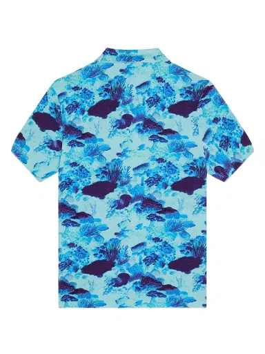 Vilebrequin Men's Coral Reef Terry Polo Shirt - Blue | Thumbnail 2 Vilebrequin Men's Coral Reef Terry Polo Shirt - Blue | Thumbnail 2