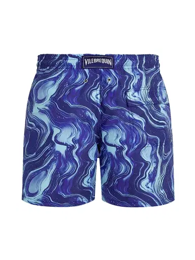 Vilebrequin Men's Marble Swim Shorts - Royal Skies | Thumbnail 2 Vilebrequin Men's Marble Swim Shorts - Royal Skies | Thumbnail 2