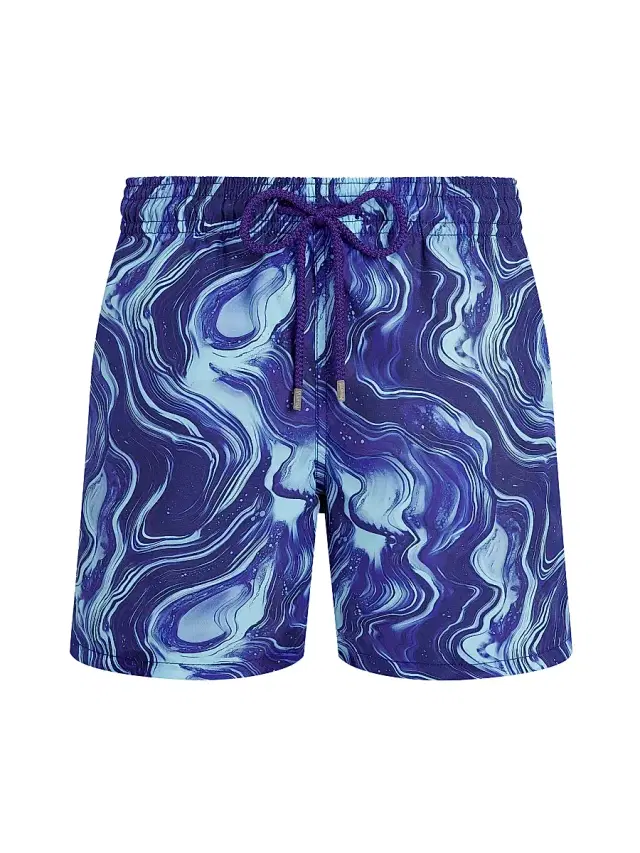 Men's Marble Swim Shorts - Royal Skies Men's Marble Swim Shorts - Royal Skies