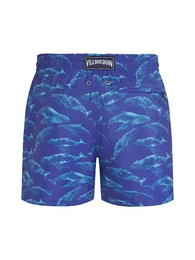Vilebrequin Men's Sparkling Whales Packable Swim Shorts - Royal Skies - Size XXXL | Thumbnail 2 Vilebrequin Men's Sparkling Whales Packable Swim Shorts - Royal Skies - Size XXXL | Thumbnail 2