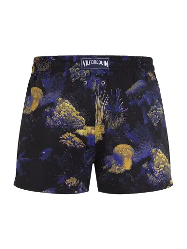 Vilebrequin Men's Coral Reef Stretch Swim Shorts - Black | Thumbnail 2 Vilebrequin Men's Coral Reef Stretch Swim Shorts - Black | Thumbnail 2
