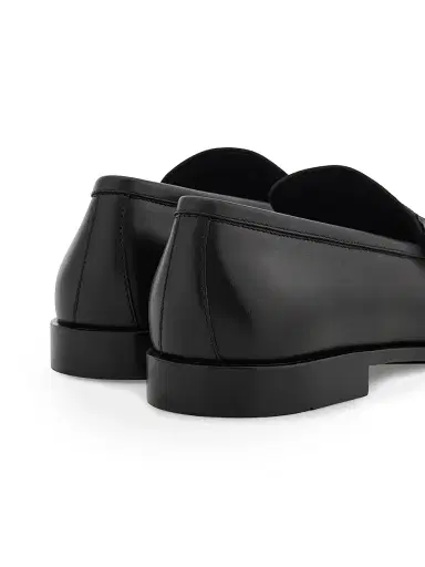 FERRAGAMO Men's Venice Gancini Leather Loafers - Nero | Thumbnail 4 FERRAGAMO Men's Venice Gancini Leather Loafers - Nero | Thumbnail 4