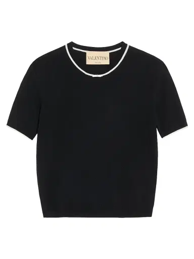 Valentino Garavani Women's Wool Sweater - Black | Thumbnail 1 Valentino Garavani Women's Wool Sweater - Black | Thumbnail 1