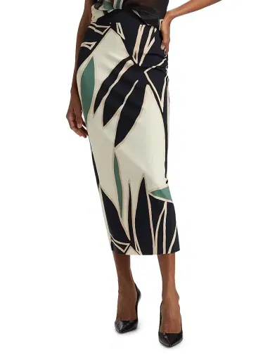 Chiara Boni La Petite Robe Women's Luminette Floral Pencil Midi-Skirt - Tula | Thumbnail 3 Chiara Boni La Petite Robe Women's Luminette Floral Pencil Midi-Skirt - Tula | Thumbnail 3
