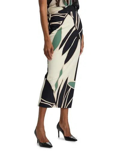 Chiara Boni La Petite Robe Women's Luminette Floral Pencil Midi-Skirt - Tula | Thumbnail 4 Chiara Boni La Petite Robe Women's Luminette Floral Pencil Midi-Skirt - Tula | Thumbnail 4