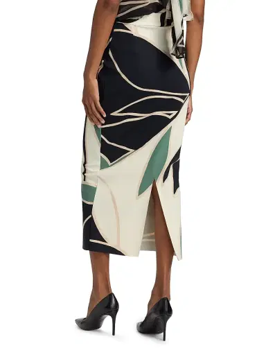 Chiara Boni La Petite Robe Women's Luminette Floral Pencil Midi-Skirt - Tula | Thumbnail 5 Chiara Boni La Petite Robe Women's Luminette Floral Pencil Midi-Skirt - Tula | Thumbnail 5