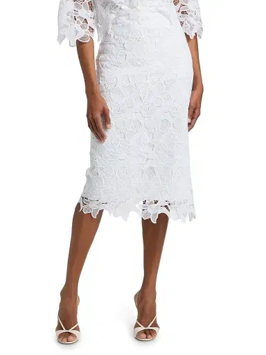 Chiara Boni La Petite Robe Women's Ufide Lace Midi-Skirt | Thumbnail 3 Chiara Boni La Petite Robe Women's Ufide Lace Midi-Skirt | Thumbnail 3